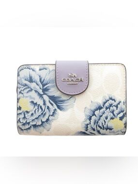 Coach X Kaffe Fassett floral print medium Wallet EUC